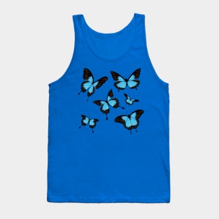 Blue butterflies Tank Top